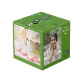 St. Patrick's Day Leprechaun Shamrock Photo Cube Kubus (Voorkant hoekig)