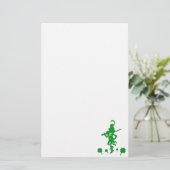 St. Patrick's Day Leprechaun Shamrock Stationery Briefpapier (Staand voorkant)