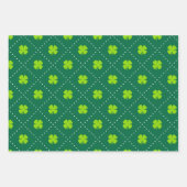 St. Patrick's Day Leprechaun Shamrocks Green Inpakpapier Vel (Voorkant 2)