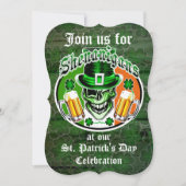 St. Patrick's Day Leprechaun Skull: Shenanigans Kaart (Voorkant)