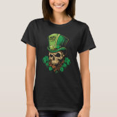 St Patrick's Day Leprechaun Skull With Beard T-shirt (Voorkant)