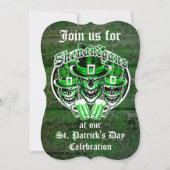 St. Patrick's Day Leprechaun Skulls: Shenanigans Kaart (Voorkant)