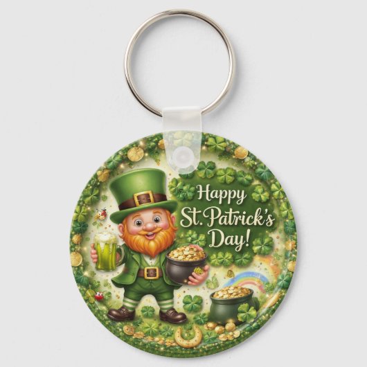 St. Patrick's Day Leprechaun Sleutelhanger (Voorkant)