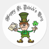 St. Patrick's Day Leprechaun Stickers (Voorkant)