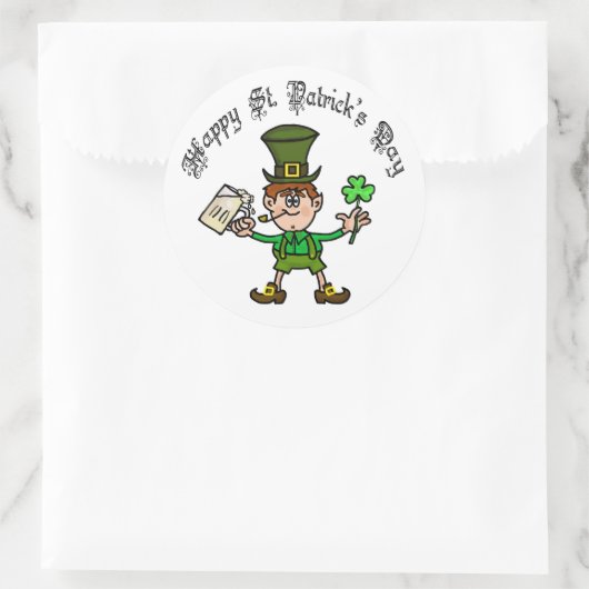 St. Patrick's Day Leprechaun Stickers (Tas)