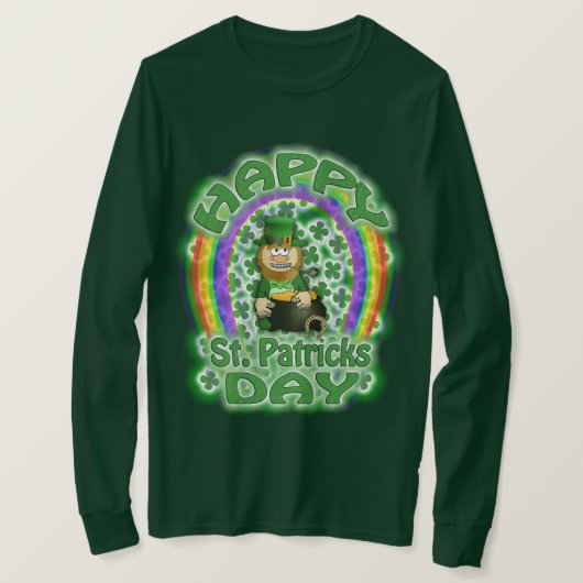 St Patricks Day Leprechaun T-shirt (Design voorkant)
