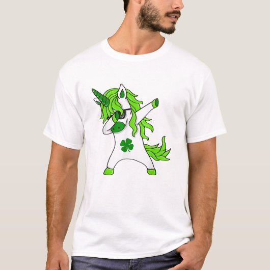 St. Patrick's Day Leprechaun T-shirt met Dabbing U (Voorkant)
