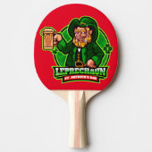 St. Patrick's Day Leprechaun Tafeltennisbatje (Voorkant)