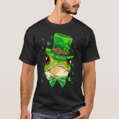 St Patrick's Day Leprechaun Toad Frog C Shamrock I T-shirt (Voorkant)