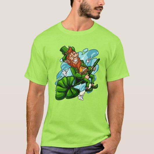 St. Patrick's Day Leprechaun Unisex T-Shirt (Voorkant)