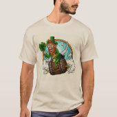 St. Patrick's Day Leprechaun Unisex T-Shirt (Voorkant)