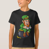 St Patricks Day Leprechaun Video Game Controller B T-shirt (Voorkant)