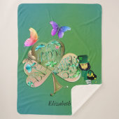 St. Patrick's day Leprechaun w. Sherpa Deken (Voorkant)