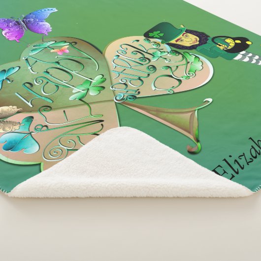 St. Patrick's day Leprechaun w. Sherpa Deken (3/4)