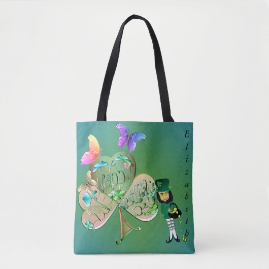 St. Patrick's day Leprechaun w. Tote Bag (Voorkant)