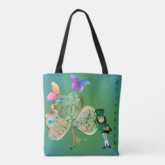 St. Patrick's day Leprechaun w. Tote Bag (Achterkant)