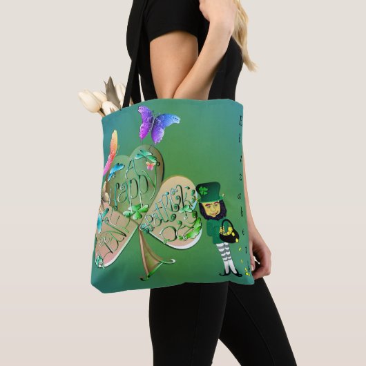 St. Patrick's day Leprechaun w. Tote Bag (Dichtbij)
