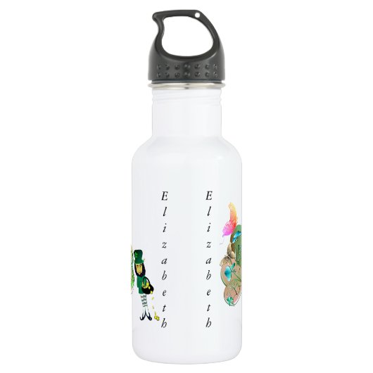 St. Patrick's Day Leprechaun Water Bottle Waterfles (Achterkant)