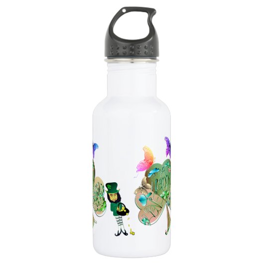 St. Patrick's Day Leprechaun Water Bottle Waterfles (Voorkant)