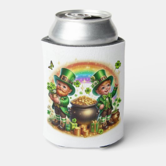 St. Patrick's Day Leprechauns Blikjeskoeler (Blikje Achterkant)