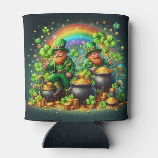 St. Patrick's Day Leprechauns Blikjeskoeler (Achterkant)