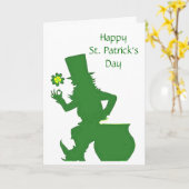 ST. PATRICK'S DAY, LEPRECHAUNS DANCE card Kaart (Gele Bloem)