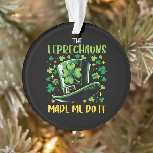 St. Patrick's Day Leprechauns dwongen me het te do Ornament (Boom)