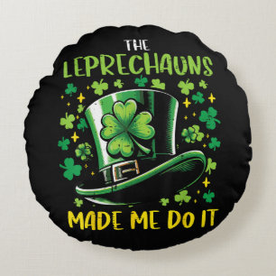 St. Patrick's Day Leprechauns dwongen me het te do Rond Kussen