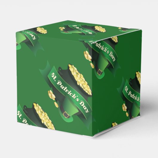 St Patricks Day Leprechaun's Pot of Gold Bedankdoosjes (Achterkant)