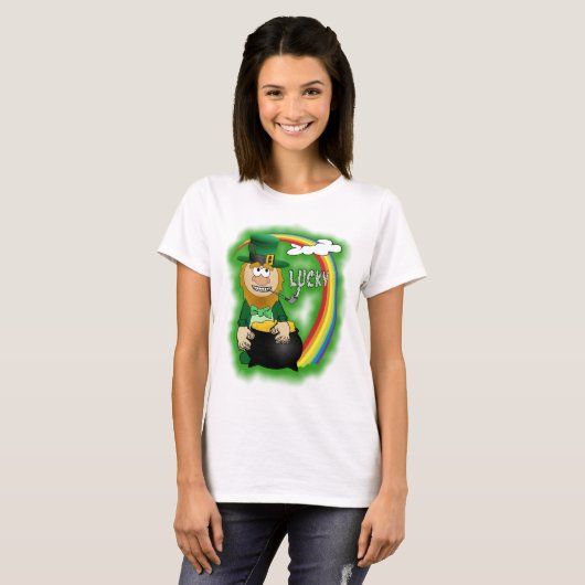 St. Patrick's Day LeprechaunT-Shirt T-shirt (Voorkant volledig)