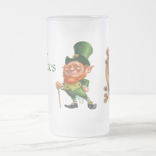 ST. PATRICK'S DAY LEPRECHUAN EN GOLD mok (Center)