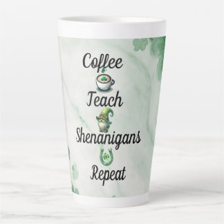 St. Patrick's Day Leraar Latte Mok