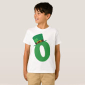 St Patricks Day Letter O Alphabet T-shirt (Voorkant volledig)