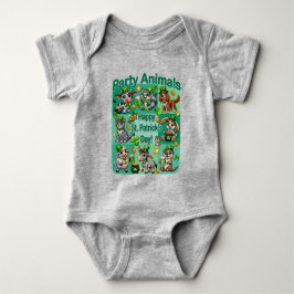 St. Patrick's Day Leuke en Schattige "Party Animal Romper