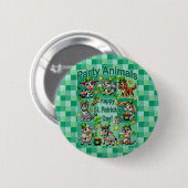 St. Patrick's Day Leuke en Schattige "Party Animal Ronde Button 5,7 Cm (Voorkant /achterkant)