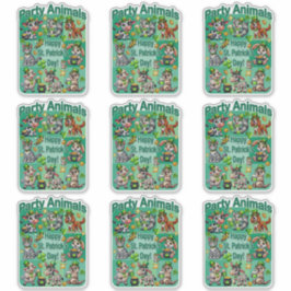 St. Patrick's Day Leuke en Schattige "Party Animal Sticker