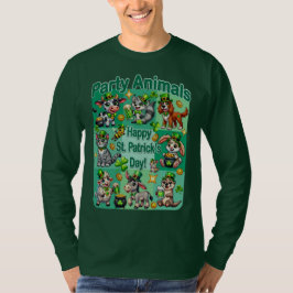 St. Patrick's Day Leuke en Schattige "Party Animal T-shirt