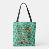 St. Patrick's Day Leuke en Schattige "Party Animal Tote Bag (Achterkant)