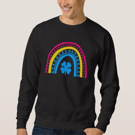 St Patrick's Day Lgbetq Pansexual Rainbow Trui (Voorkant)