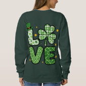 St. Patrick's Day LIEFDE Groen Gemengde Patronen K Trui (Achterkant)