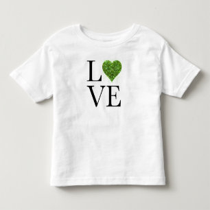St. Patrick's day   Liefde   Groen glitterhart Kinder Shirts