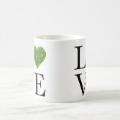 St. Patrick's day | Liefde | Groen glitterhart Koffiemok (Center)