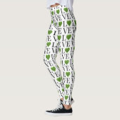 St. Patrick's day | Liefde | Groen glitterhart Leggings (Links)