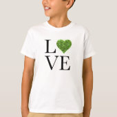 St. Patrick's day | Liefde | Groen glitterhart T-shirt (Voorkant)
