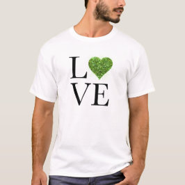 St. Patrick's day | Liefde | Groen glitterhart T-shirt