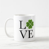 St. Patrick's day | Liefde | groene glitter shamro Koffiemok (Links)