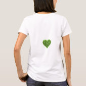 St. Patrick's day | Liefde | groene glitter shamro T-shirt (Achterkant)