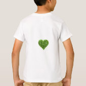 St. Patrick's day | Liefde | groene glitter shamro T-shirt (Achterkant)