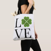 St. Patrick's day | Liefde | groene glitter shamro Tote Bag (Dichtbij)
