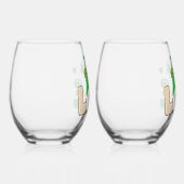 St. Patrick's Day Liefdeskabouter Wijnglas Zonder Voet (Rechts)